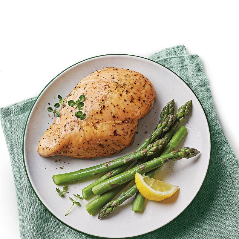 slide 3 of 3, Boneless & Skinless Garlic Herb Seasoned Chicken Breast - Frozen - 2lbs - Good & Gather, 2 lb