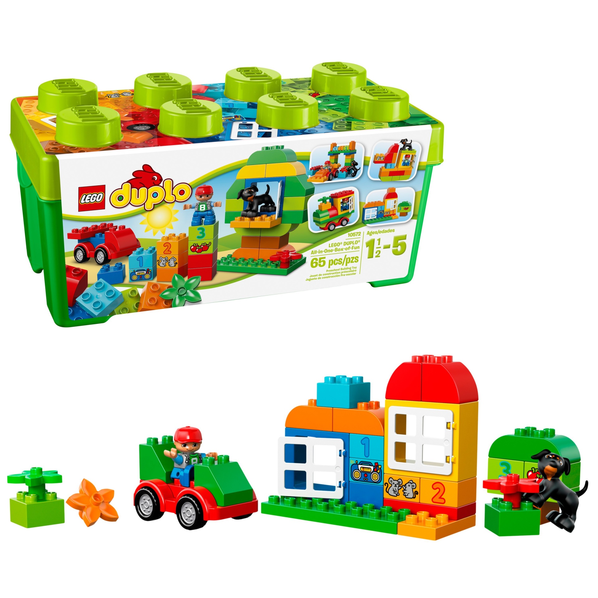 slide 1 of 10, LEGO duplo My First All-in-One-Box-of-Fun 10572, 1 ct