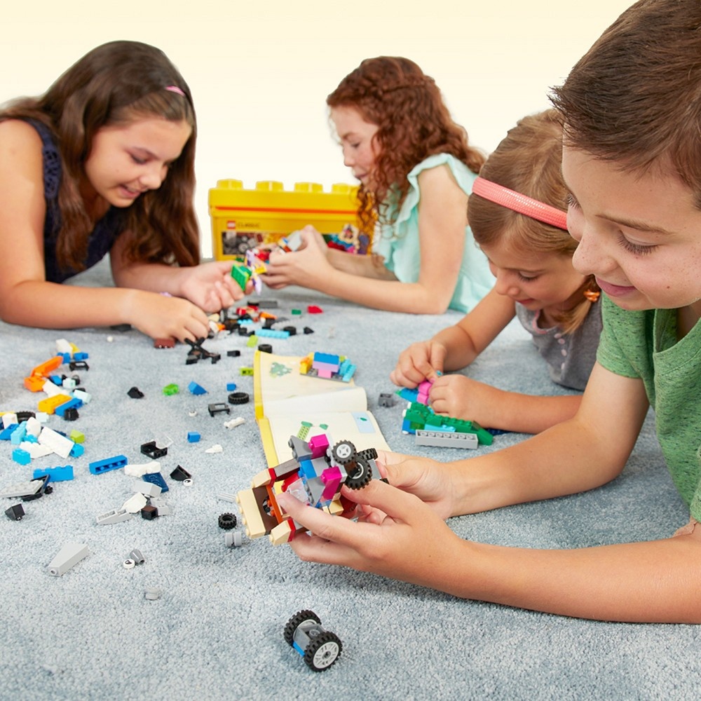 slide 4 of 10, LEGO Classic Medium Creative Brick Box Building Toys for Creative Play, Kids Creative Kit 10696, 1 ct