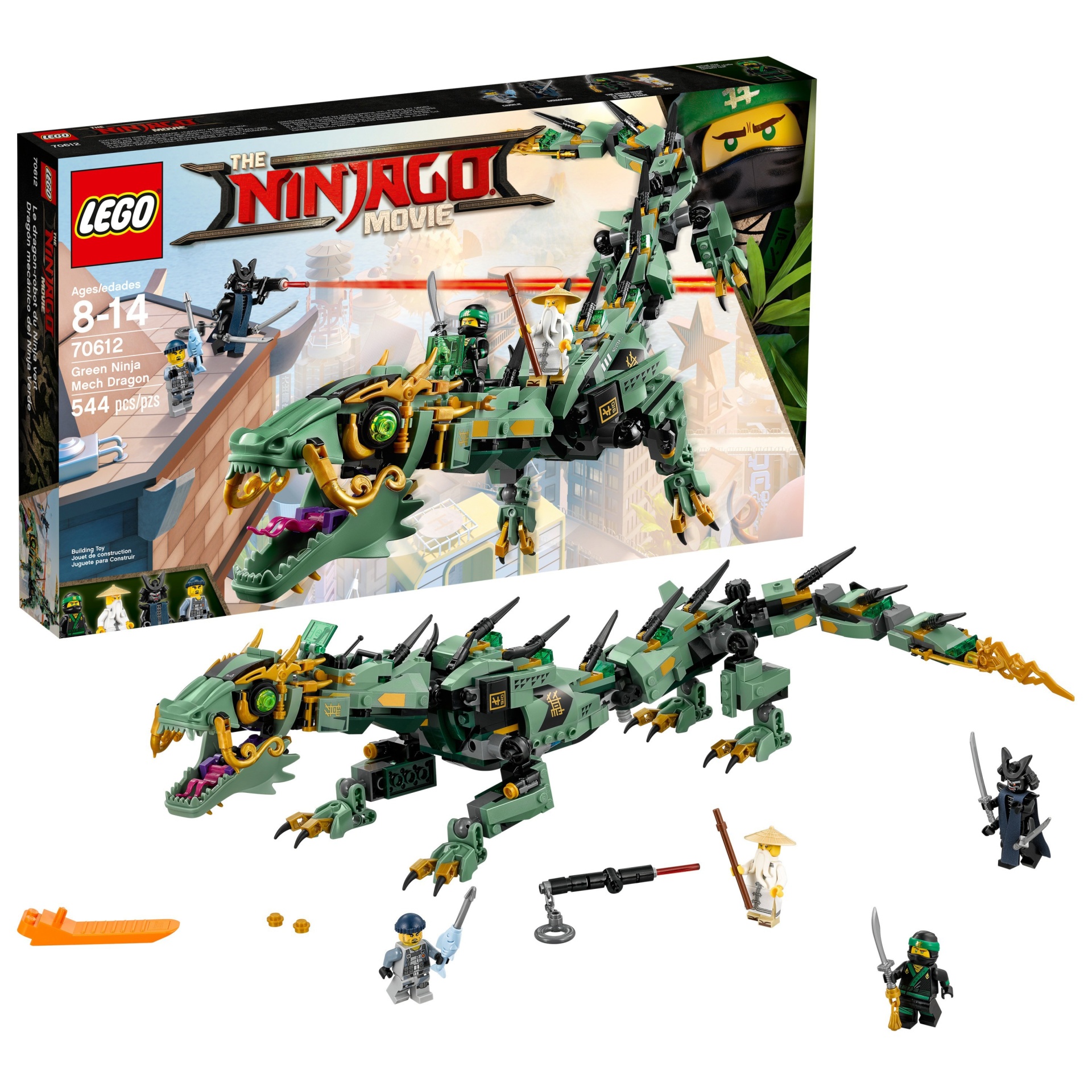 slide 1 of 13, Ninjago Green Ninja Mech Dragon 70612, 1 ct