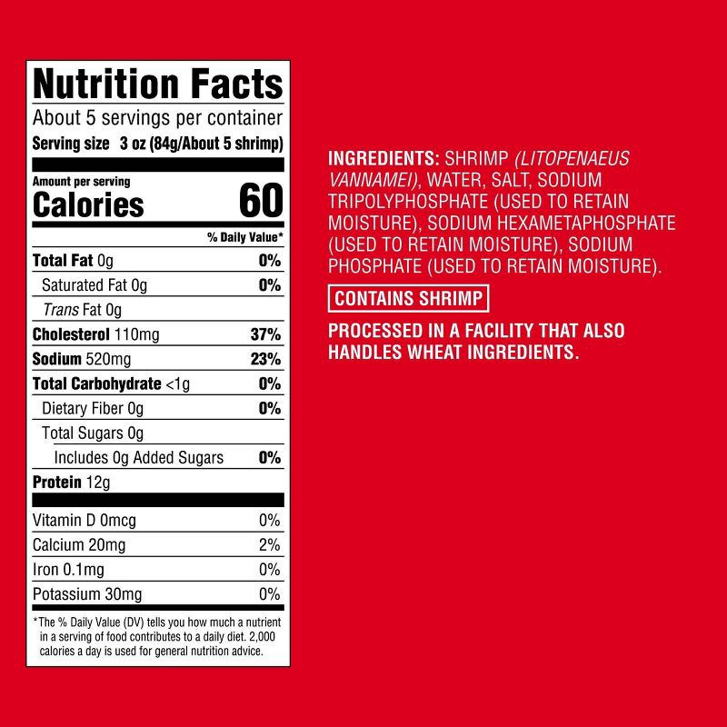 slide 5 of 5, Jumbo Tail On Peeled & Deveined Cooked Shrimp - Frozen - 26-30ct/16oz - Good & Gather™, 26 ct; 30 ct, 16 oz