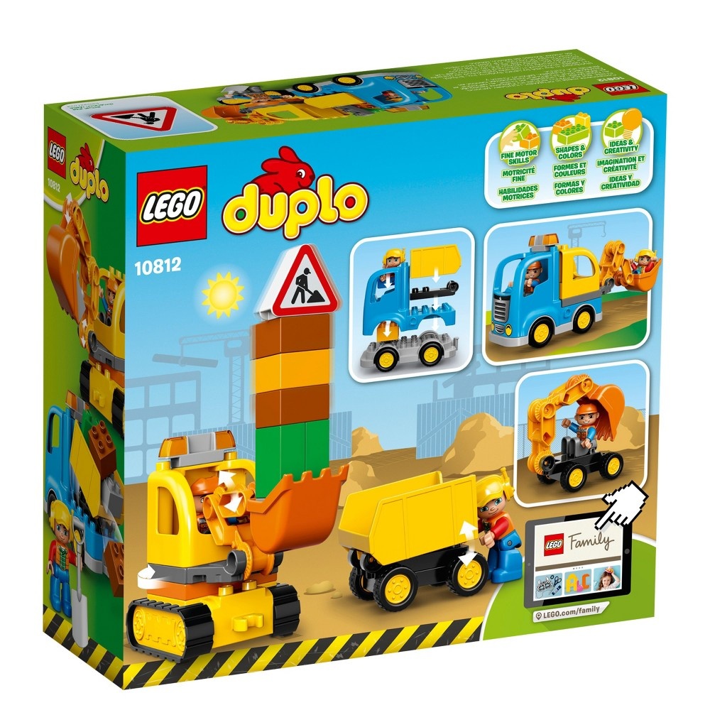 slide 5 of 8, LEGO DUPLO Truck & Tracked Excavator 10812, 1 ct