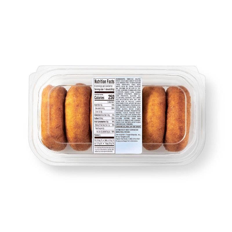 slide 3 of 3, Plain Cake Donuts - 12.9oz/6ct - Favorite Day™, 6 ct; 12.9 oz