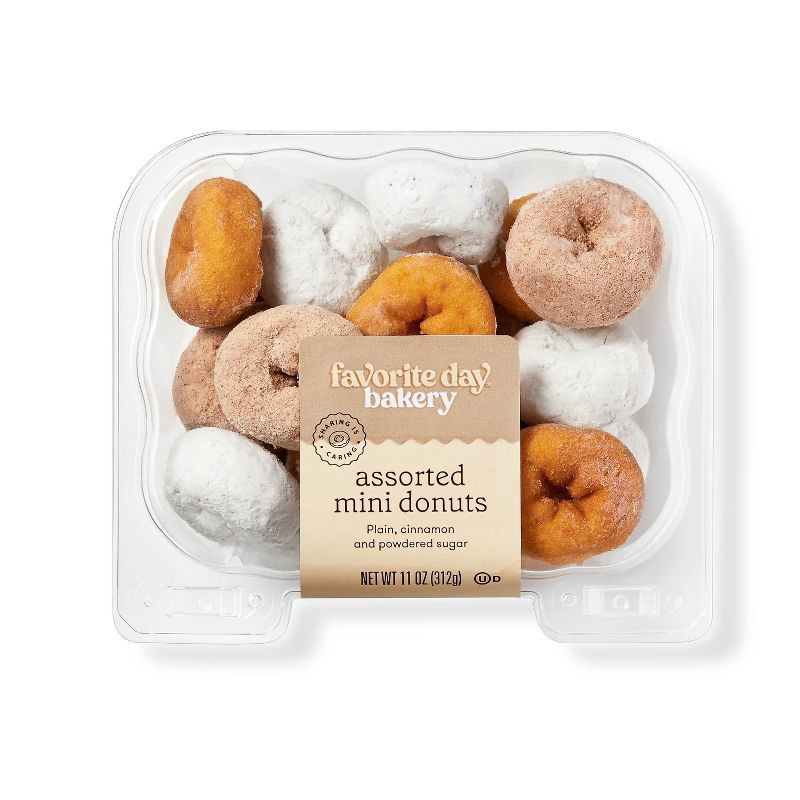 slide 1 of 4, Assorted Mini Donuts - 11oz - Favorite Day™, 11 oz