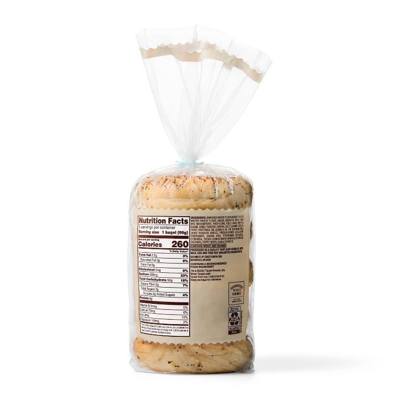 slide 2 of 3, Sliced Everything Bagels - 17.5oz/5ct - Favorite Day™, 5 ct; 17.5 oz