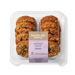Oatmeal Raisin Cookies - 12.5oz/10ct - Favorite Day