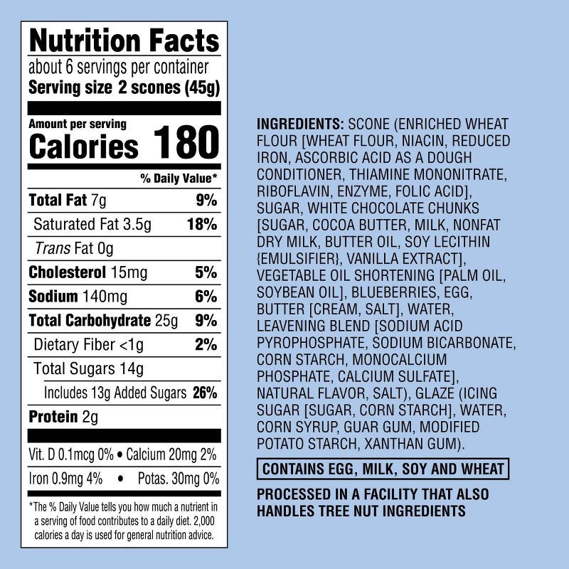 slide 4 of 4, Blueberry White Chocolate Chunk Mini Scones - 10.25oz - Favorite Day™, 10.25 oz