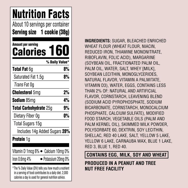 slide 4 of 4, White Frosted Sprinkles Sugar Cookies - 13.5oz/10ct - Favorite Day™, 10 ct; 13.5 oz