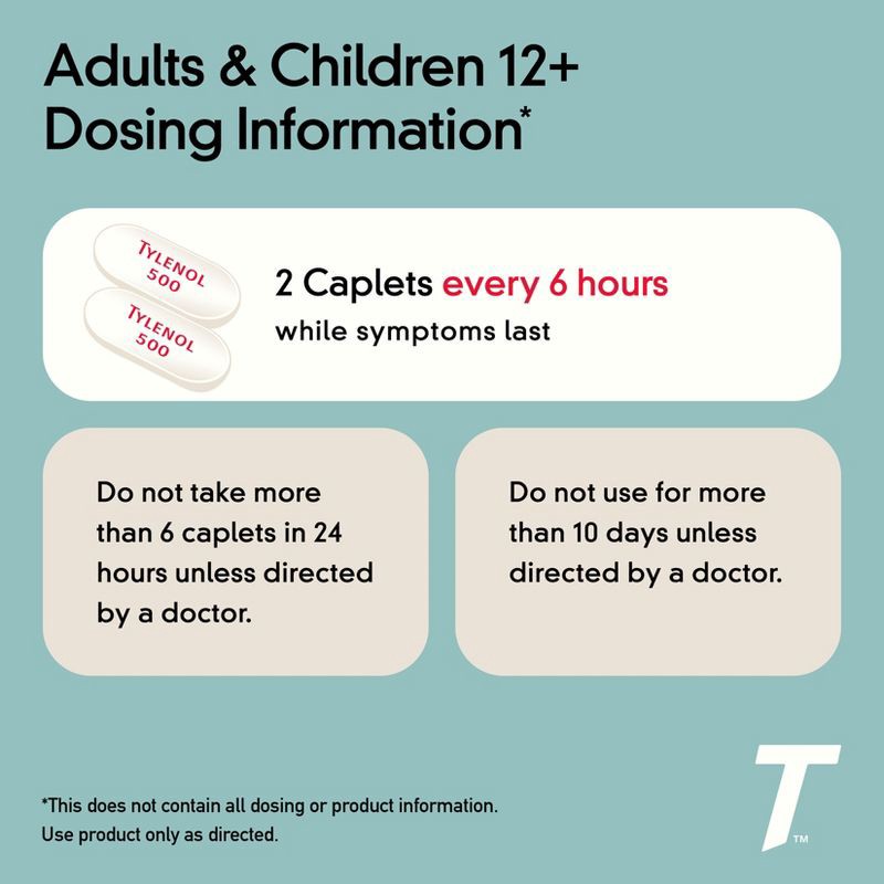 slide 7 of 11, Tylenol Extra Strength Pain Reliever and Fever Reducer Caplets - Acetaminophen - 24ct, 24 ct