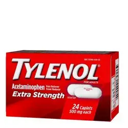 Tylenol Extra Strength Pain Reliever and Fever Reducer Caplets - Acetaminophen - 24ct