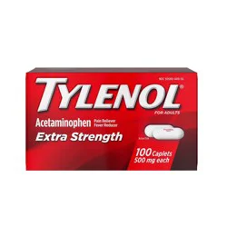 Tylenol Extra Strength Pain Reliever and Fever Reducer Caplets - Acetaminophen - 100ct