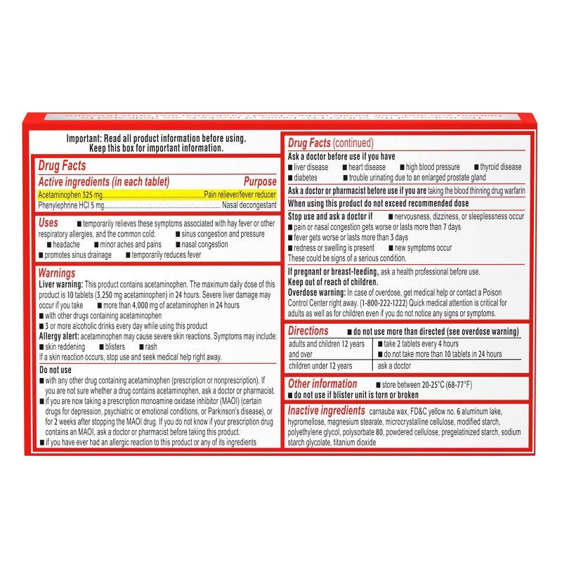 slide 3 of 7, Sudafed PE Pressure + Pain Caplets - 24ct, 24 ct