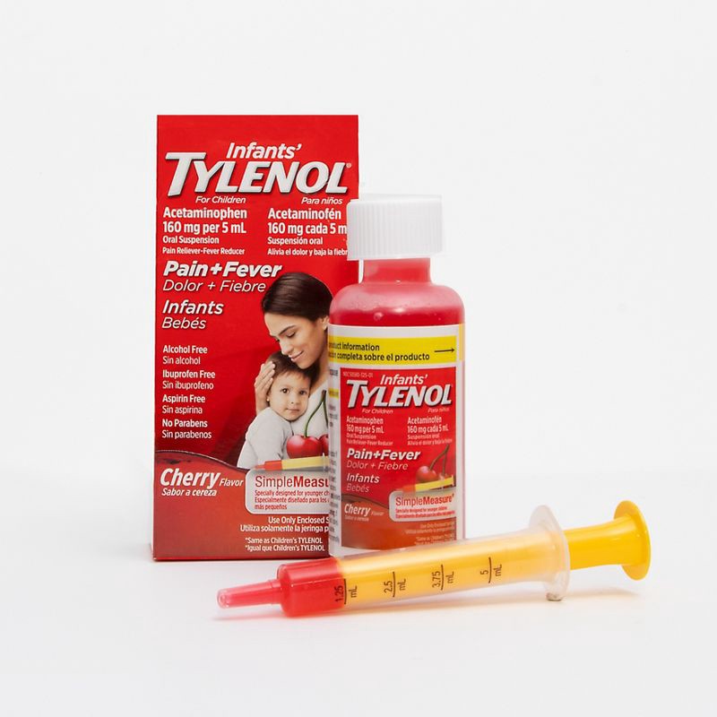 slide 9 of 11, Infants' Tylenol Pain Reliever and Fever Reducer Liquid Drops - Acetaminophen - Cherry - 2 fl oz, 2 fl oz
