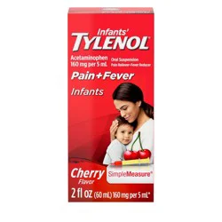 Infants' Tylenol Pain Reliever and Fever Reducer Liquid Drops - Acetaminophen - Cherry - 2 fl oz