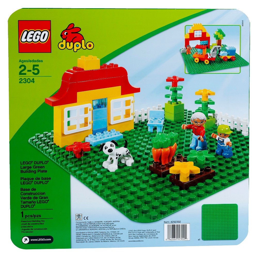 slide 2 of 3, LEGO DUPLO My First Large Green Building Plate, 1 ct