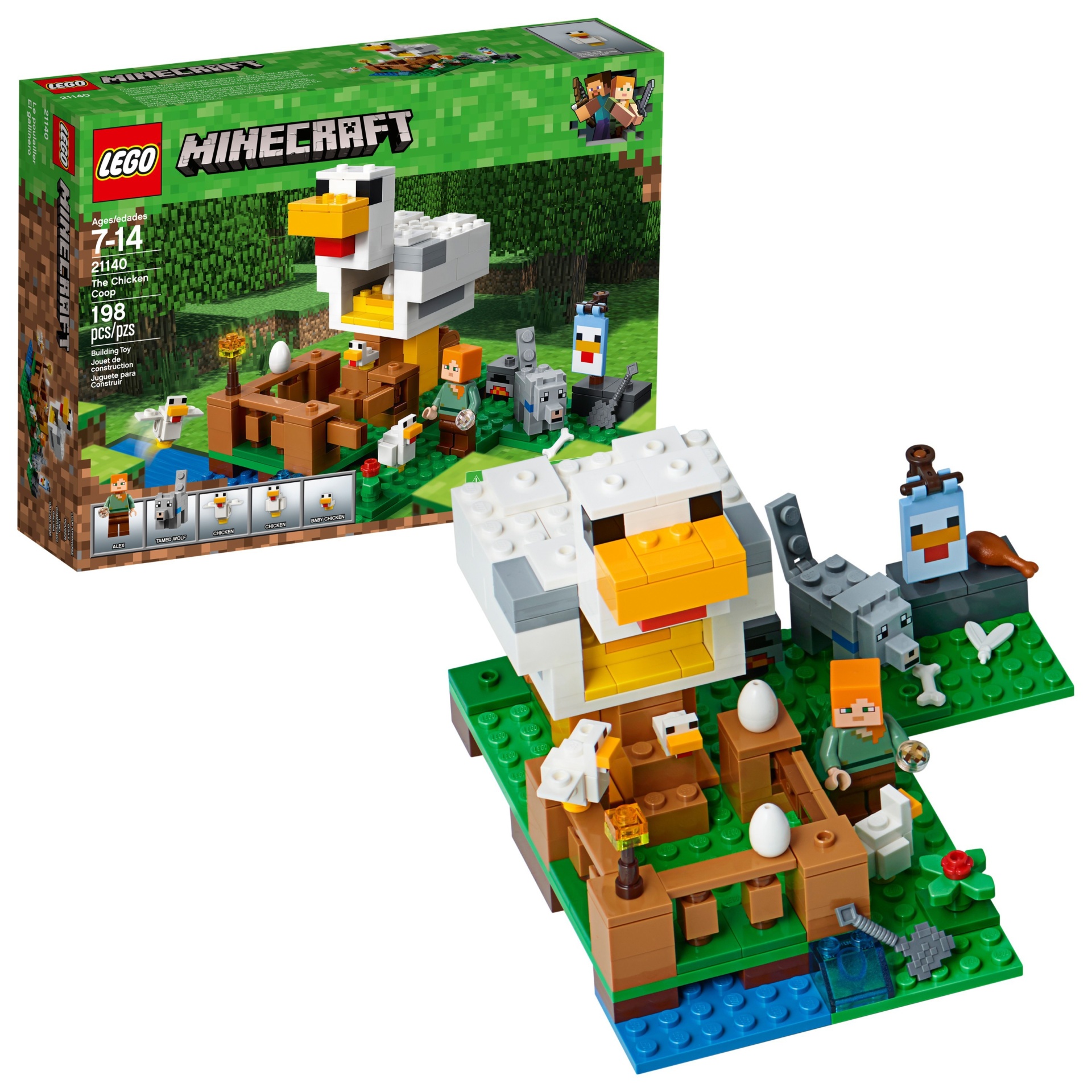 slide 1 of 6, LEGO Minecraft The Chicken Coop 21140, 1 ct