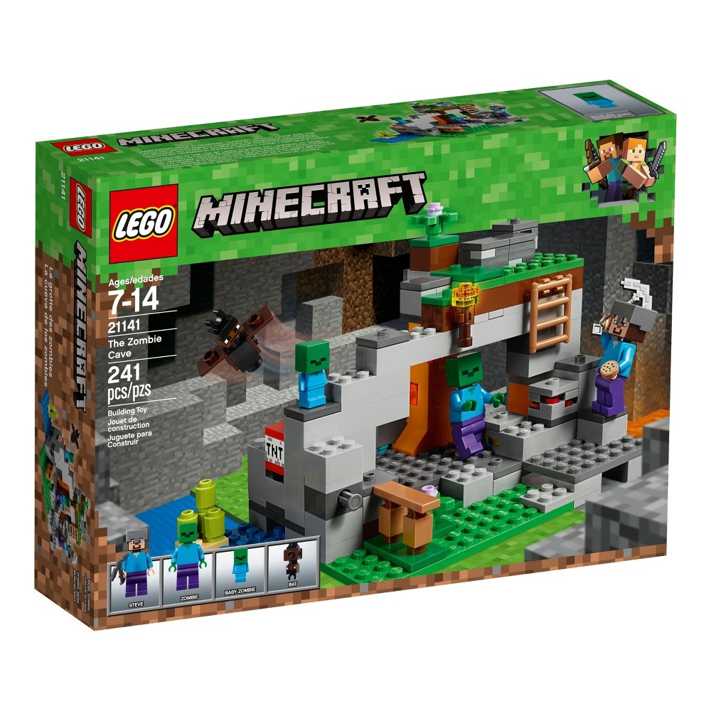 slide 4 of 5, LEGO Minecraft The Zombie Cave 21141, 1 ct