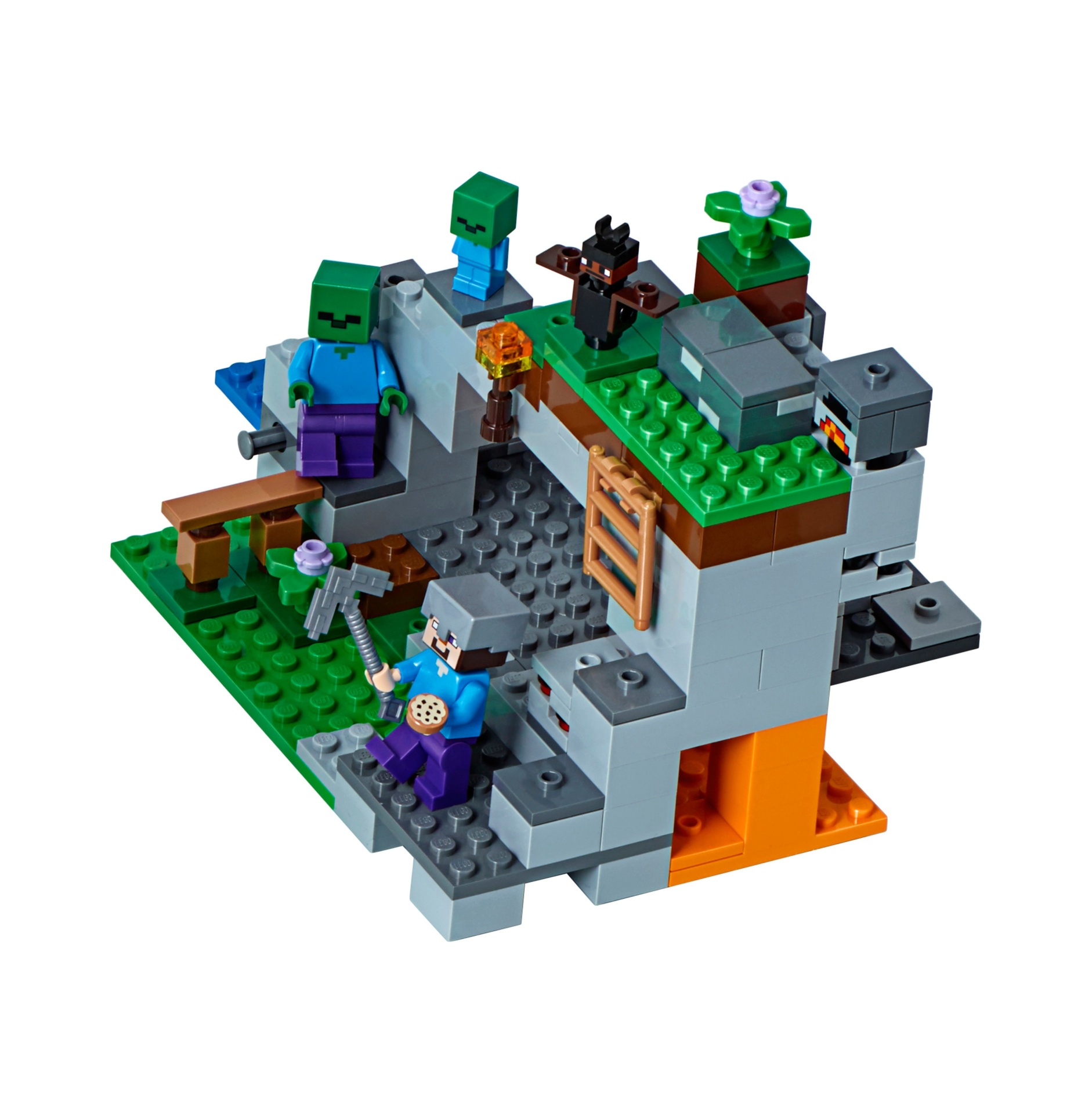slide 1 of 5, LEGO Minecraft The Zombie Cave 21141, 1 ct