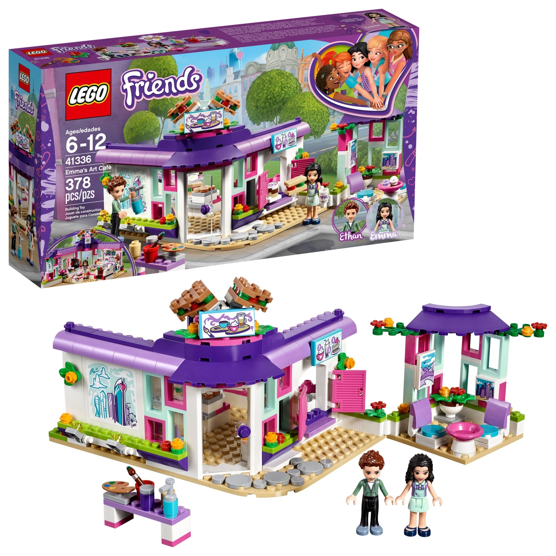 slide 1 of 8, LEGO Friends Emma's Art Cafe, 1 ct