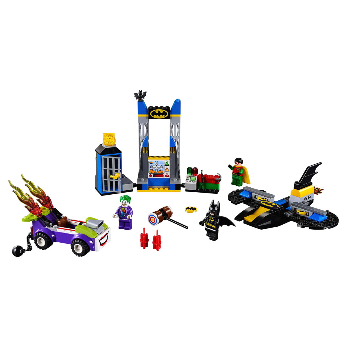 slide 5 of 7, LEGO Juniors The Joker Batcave Attack 10753, 1 ct