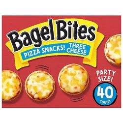 Bagel Bites Three Cheese Mini Pizza Bagel Frozen Snacks - 40 Count