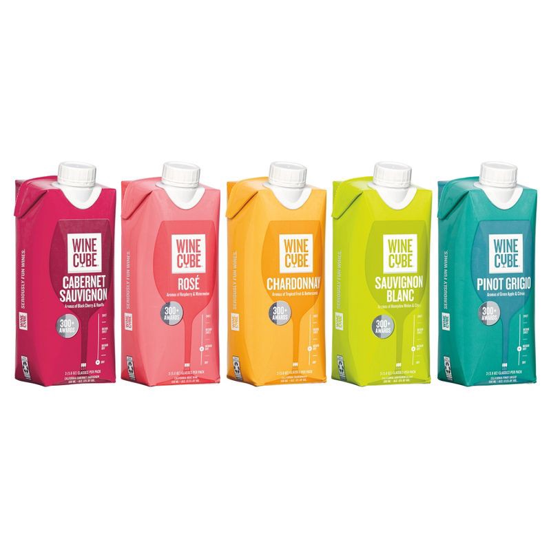 slide 3 of 4, Pinot Grigio White Wine - 500ml Carton - Wine Cube™, 500 ml