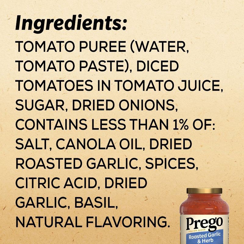 slide 6 of 10, Prego Pasta Sauce Italian Tomato Sauce with Roasted Garlic & Herbs - 24oz, 24 oz