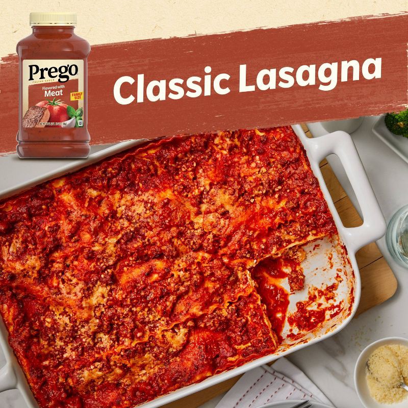 slide 2 of 10, Prego Pasta Sauce Italian Tomato Sauce with Meat - 45oz, 45 oz