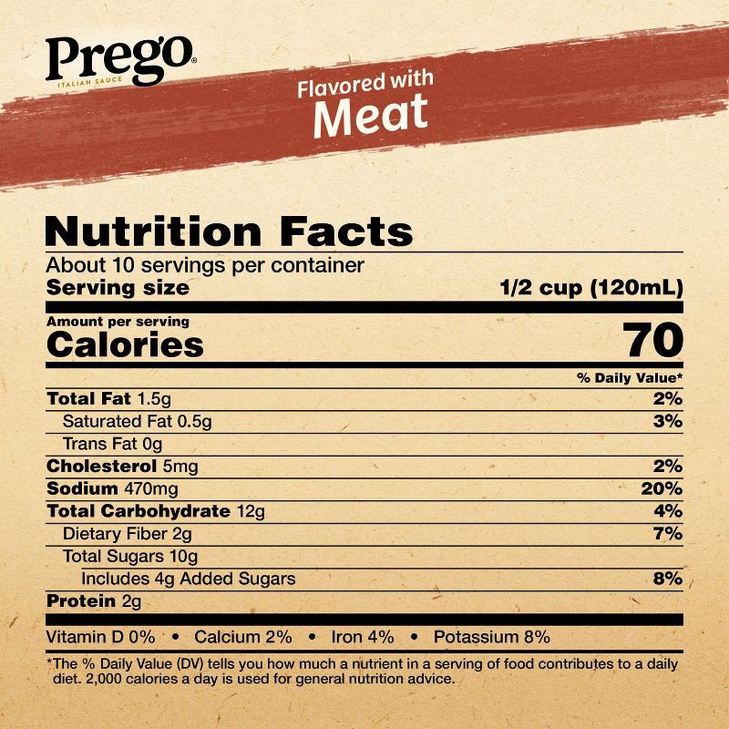 slide 5 of 10, Prego Pasta Sauce Italian Tomato Sauce with Meat - 45oz, 45 oz