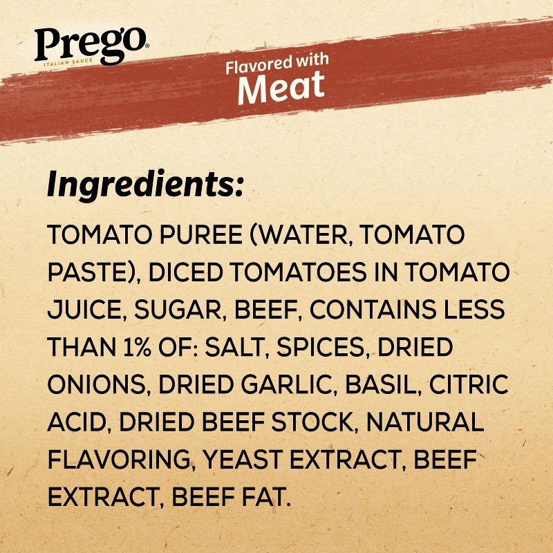 slide 6 of 10, Prego Pasta Sauce Italian Tomato Sauce with Meat - 45oz, 45 oz