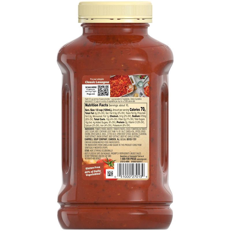 slide 9 of 10, Prego Pasta Sauce Italian Tomato Sauce with Meat - 45oz, 45 oz