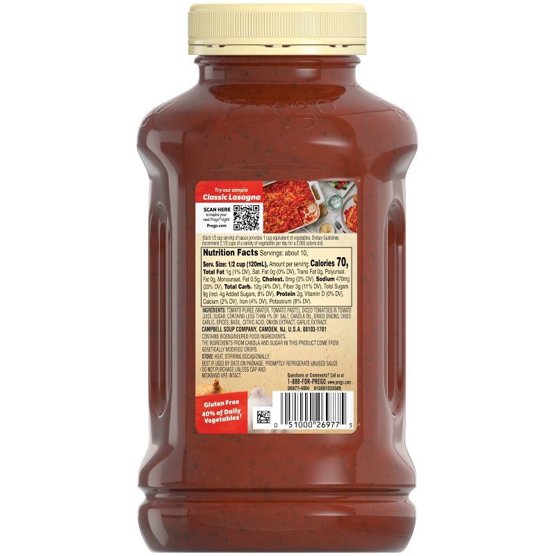 slide 9 of 10, Prego Pasta Sauce Traditional Italian Tomato Sauce - 45oz, 45 oz