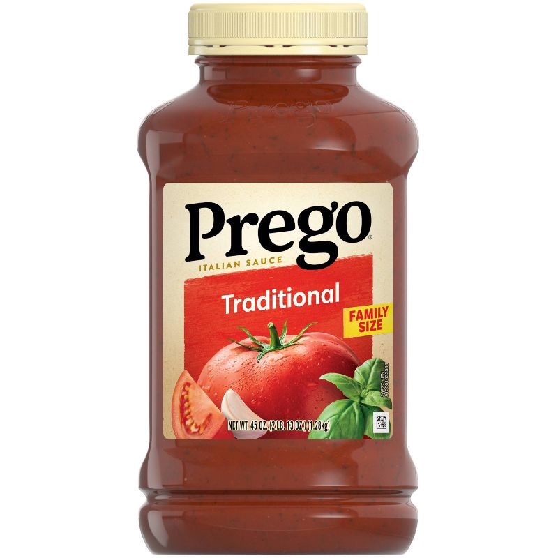 slide 1 of 10, Prego Pasta Sauce Traditional Italian Tomato Sauce - 45oz, 45 oz