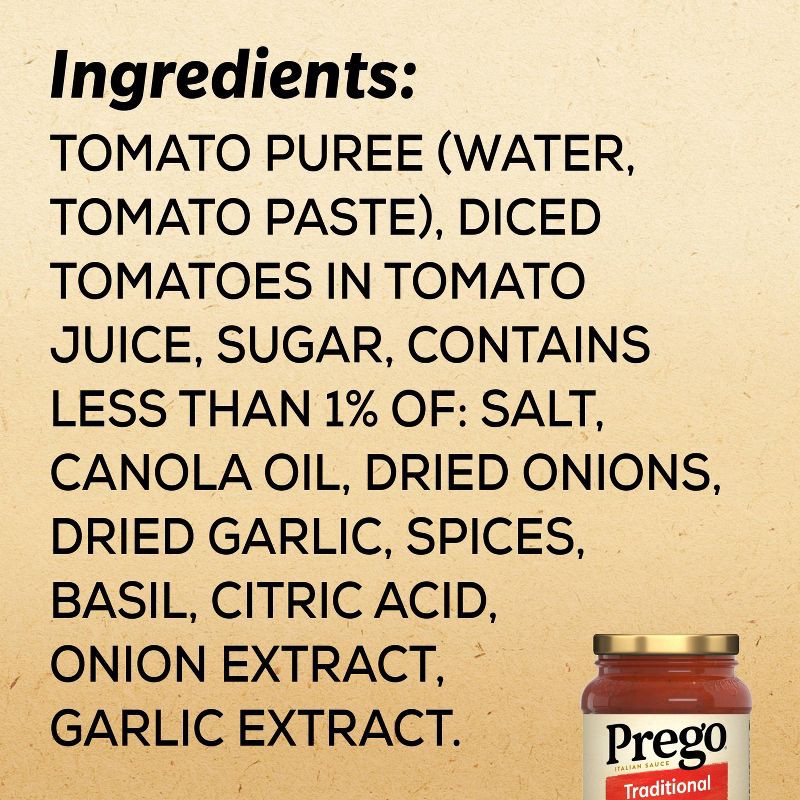 slide 6 of 10, Prego Pasta Sauce Traditional Italian Tomato Sauce 14oz, 14 oz