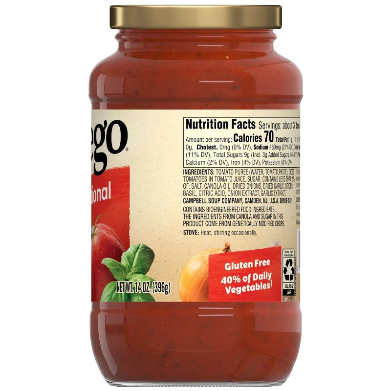 slide 8 of 10, Prego Pasta Sauce Traditional Italian Tomato Sauce 14oz, 14 oz