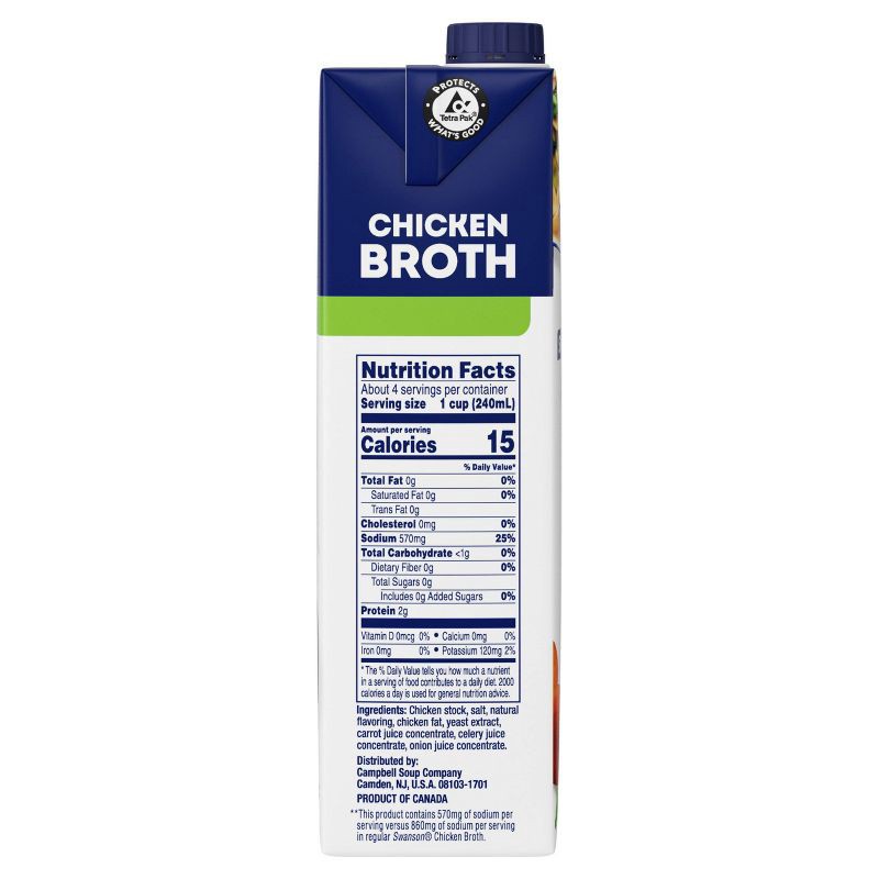 slide 12 of 15, Swanson Natural Goodness Gluten Free 33% Less Sodium Chicken Broth - 32oz, 32 oz