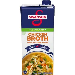 Swanson Natural Goodness Gluten Free 33% Less Sodium Chicken Broth - 32oz