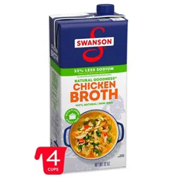Swanson Natural Goodness Gluten Free 33% Less Sodium Chicken Broth - 32oz