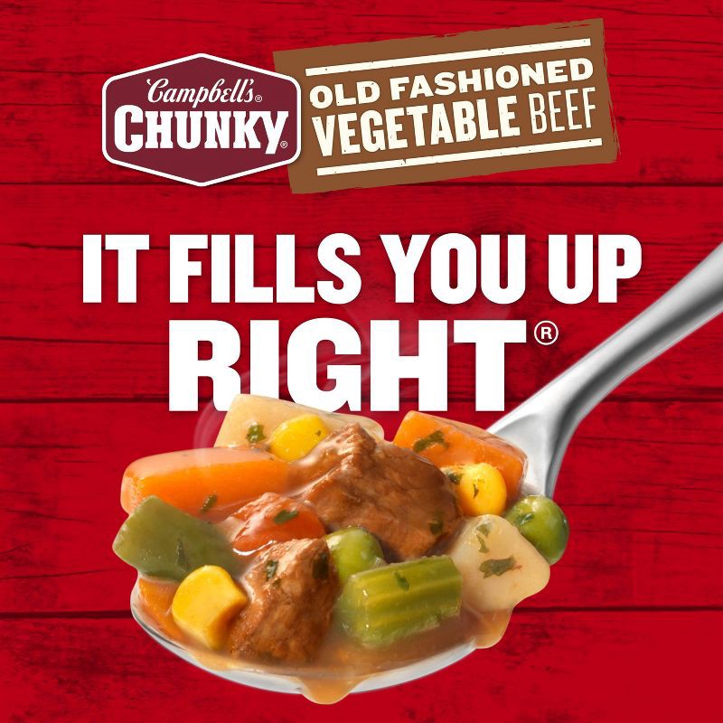 slide 6 of 14, Campbell's Chunky Old Fashioned Vegetable Beef Soup - 18.8oz, 18.8 oz