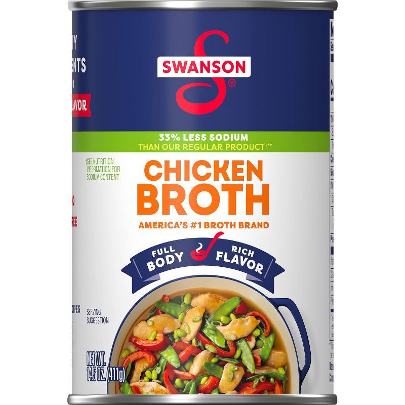 slide 4 of 14, Swanson Natural Goodness Gluten Free 33% Less Sodium Chicken Broth - 14.5oz, 14.5 oz