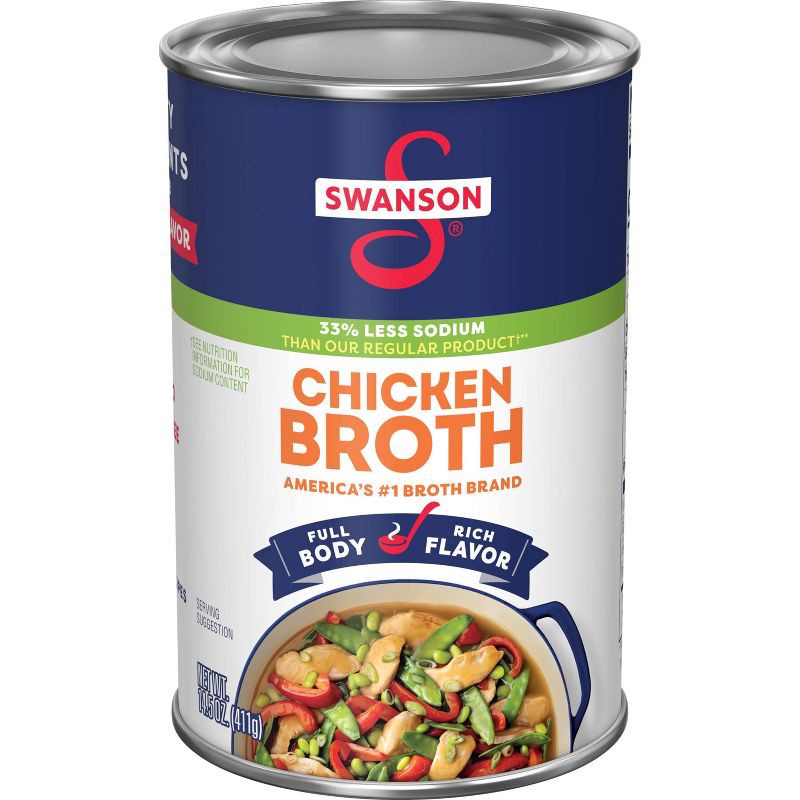 slide 1 of 10, Swanson Natural Goodness Gluten Free 33% Less Sodium Chicken Broth - 14.5oz, 14.5 oz
