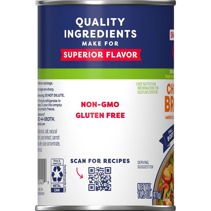 slide 7 of 14, Swanson Natural Goodness Gluten Free 33% Less Sodium Chicken Broth - 14.5oz, 14.5 oz