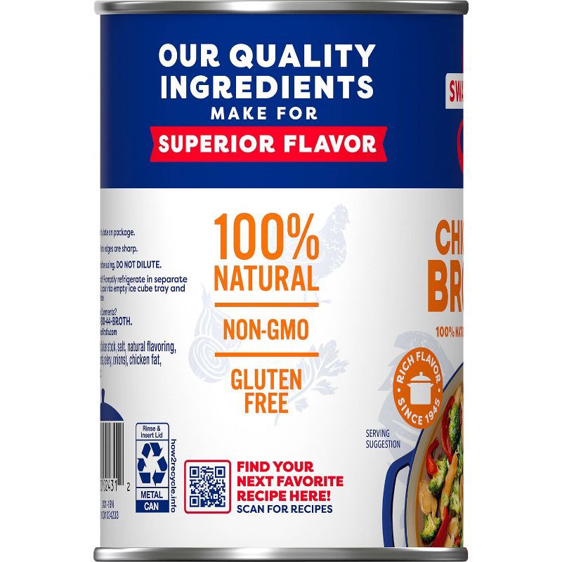 slide 12 of 12, Swanson 100% Natural Gluten Free Chicken Broth - 14.5 fl oz, 14.5 fl oz