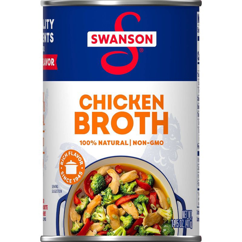 slide 9 of 12, Swanson 100% Natural Gluten Free Chicken Broth - 14.5 fl oz, 14.5 fl oz