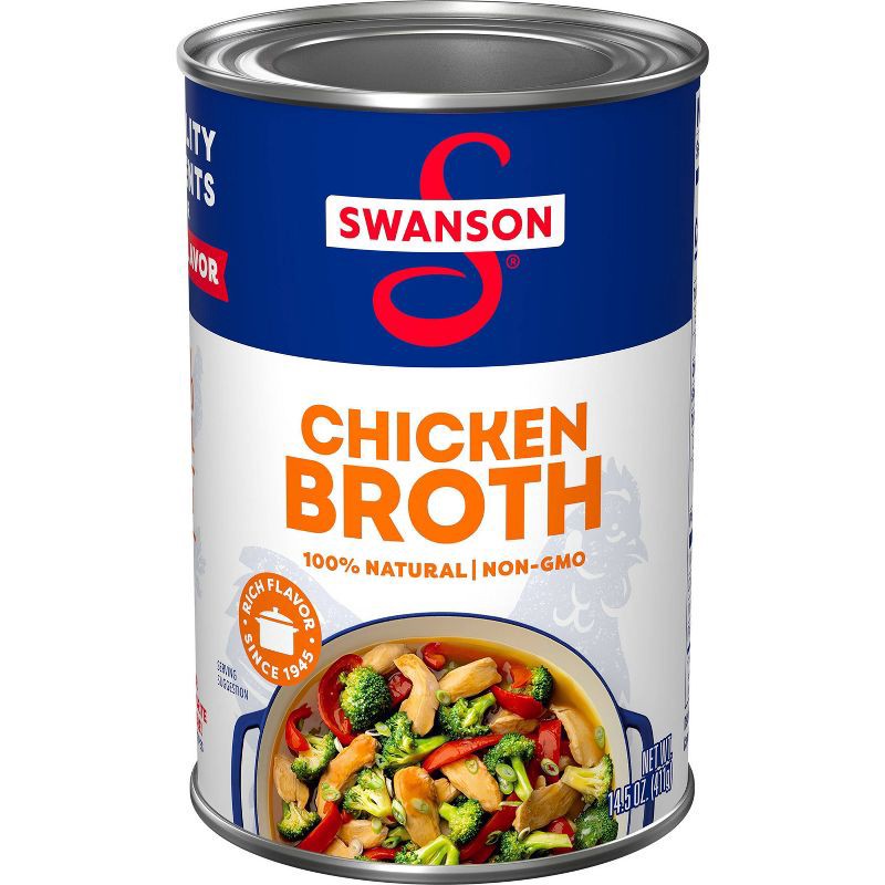 slide 1 of 12, Swanson 100% Natural Gluten Free Chicken Broth - 14.5 fl oz, 14.5 fl oz