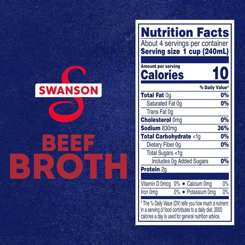 slide 2 of 10, Swanson 100% Natural Gluten Free Beef Broth - 32oz, 32 oz