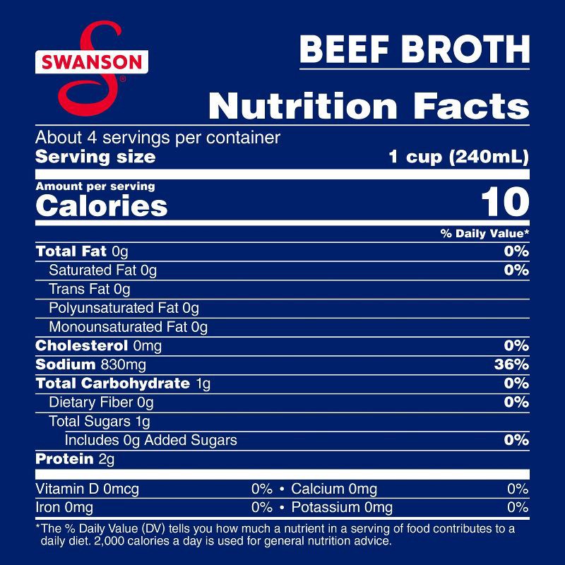 slide 3 of 13, Swanson 100% Natural Gluten Free Beef Broth - 32oz, 32 oz