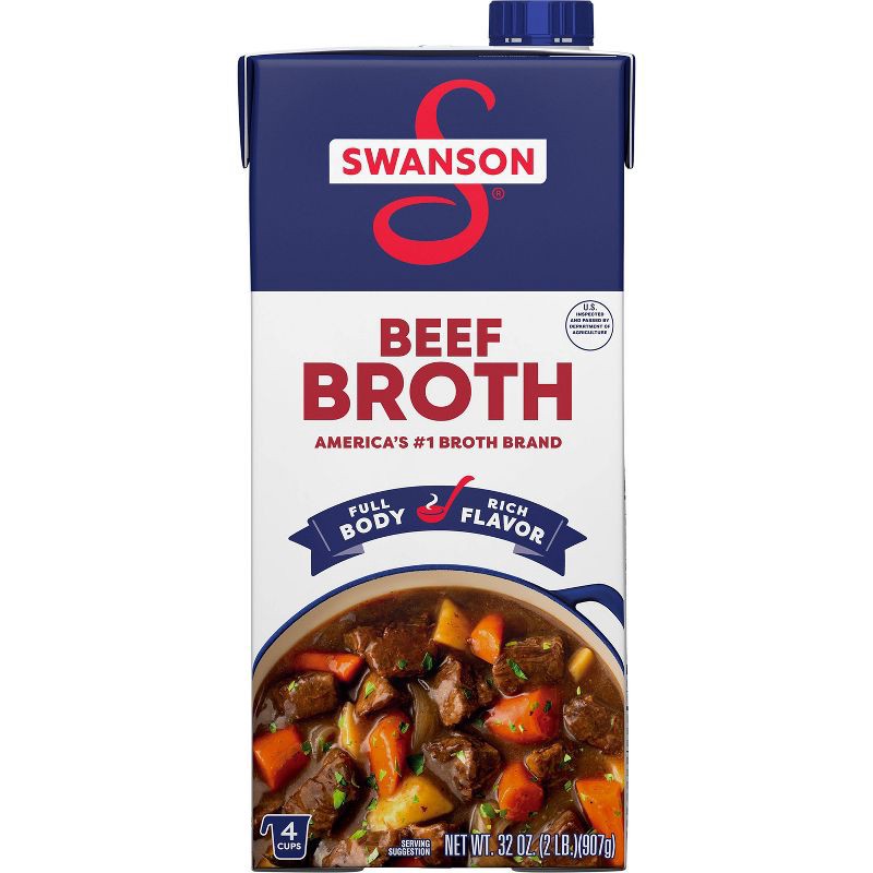 slide 4 of 7, Swanson 100% Natural Gluten Free Beef Broth - 32oz, 32 oz