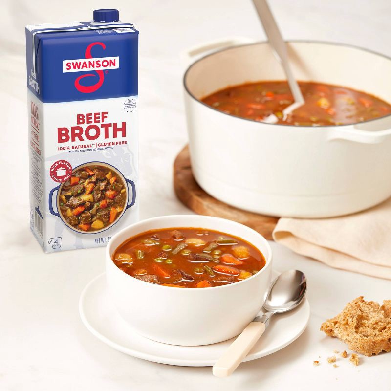 slide 8 of 13, Swanson 100% Natural Gluten Free Beef Broth - 32oz, 32 oz