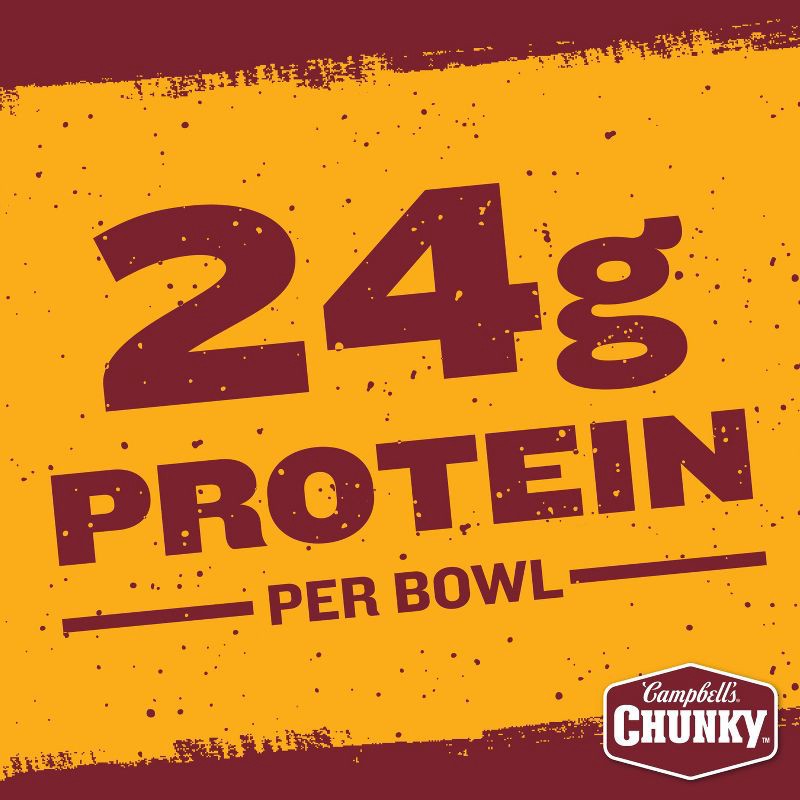 slide 3 of 10, Campbell's Chunky Chili with Beans Microwaveable Bowl - 15.25oz, 15.25 oz